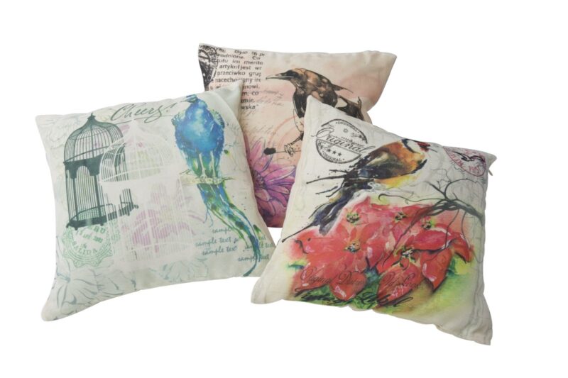 Подушка FODERA BIRD CM 40X40 MIN 6 ASS
