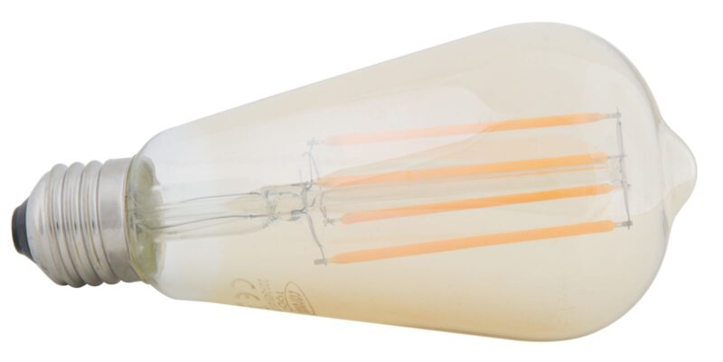 Лампа MAURO FERRETTI LED “ST64” *220-240V 4W 2200K E27* AMBER CM Ø 6,5X13,5