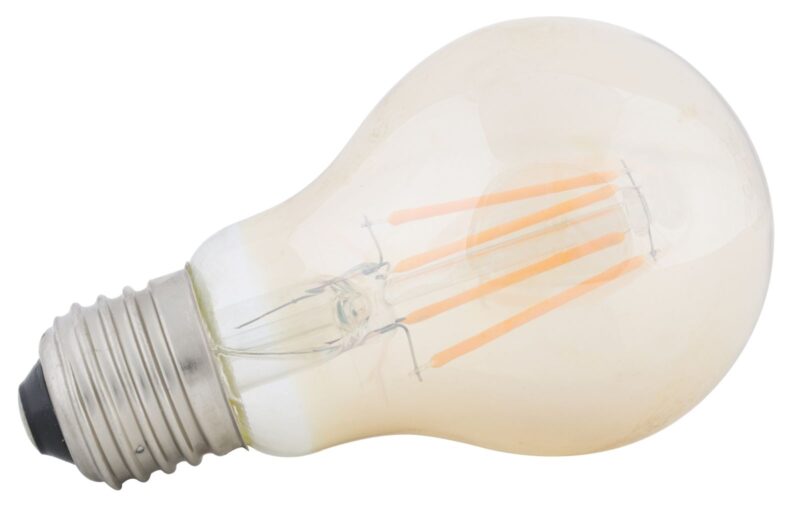 Лампа MAURO FERRETTI LED “A60” *220-240V 4W 2200K E27* AMBER CM Ø 6X10