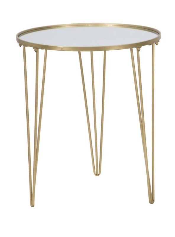 Стіл GLAM GOLD/MIRROR CM Ø 50X58,5