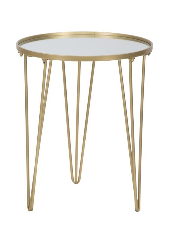 Стіл GLAM GOLD/MIRROR CM Ø 40X49