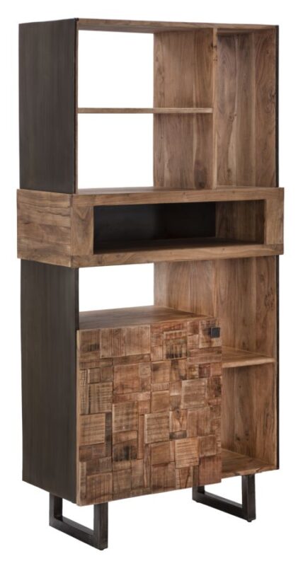 Книжкова полиця MUMBAI CM 88X40X177 (LEGNO DI ACACIA NILOTICA)