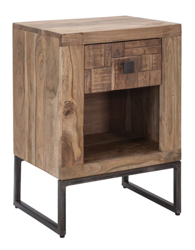 Нічний столик MUMBAI 45X35X62 (LEGNO DI ACACIA NILOTICA)