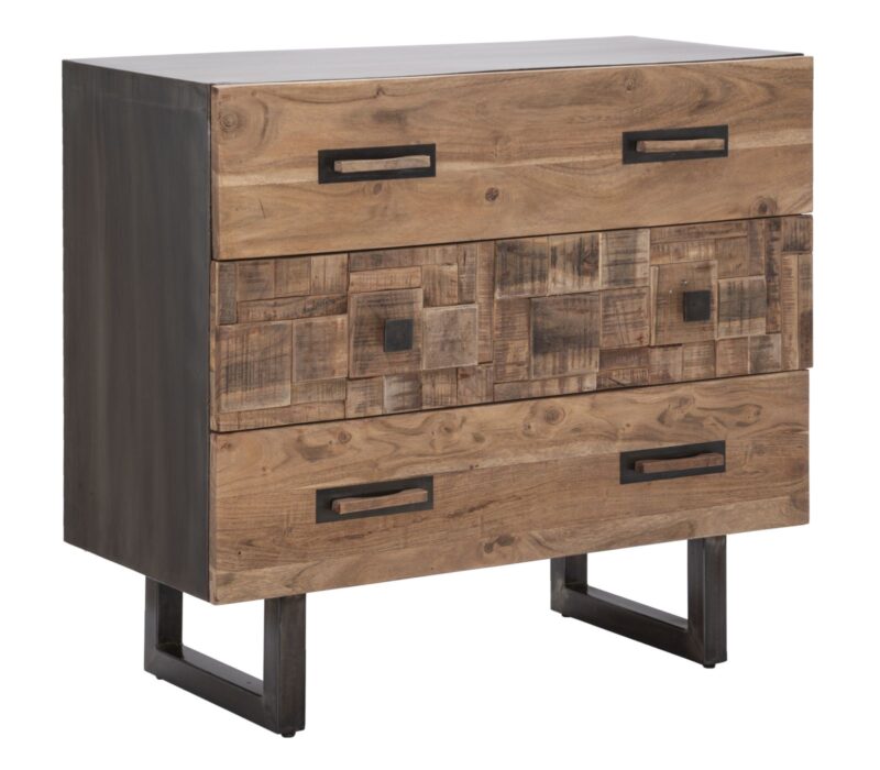 Комод MUMBAI Mauro Ferretti cm 85X40X77 (Legno di acacia nilotica)