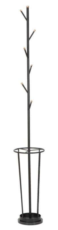 Настінна вішалка з кошиком для парасолі GLAM BLACK CM Ø 26X176