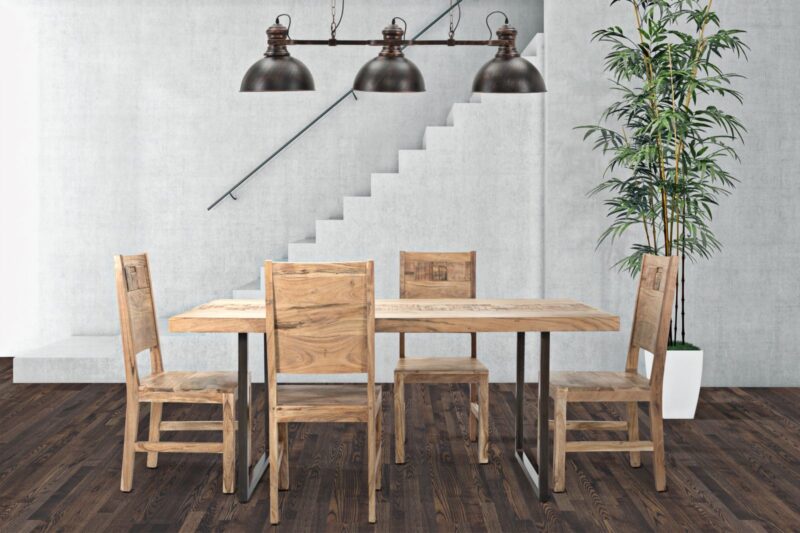 Стіл MAURO FERRETTI DA PRANZO MUMBAI CM 175X90X77 (LEGNO DI ACACIA NILOTICA)