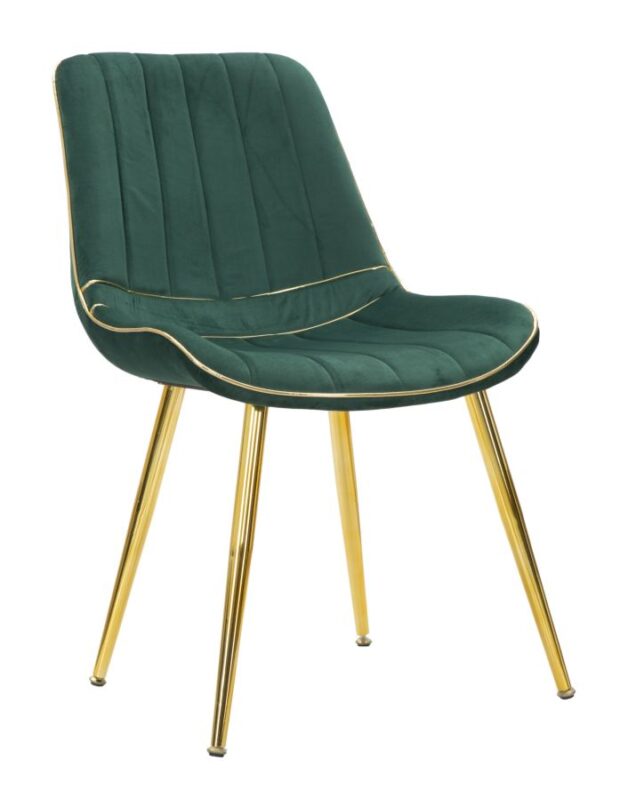 Стілець PARIS VERDE/GOLD SET 2 PZ CM 51X59X79