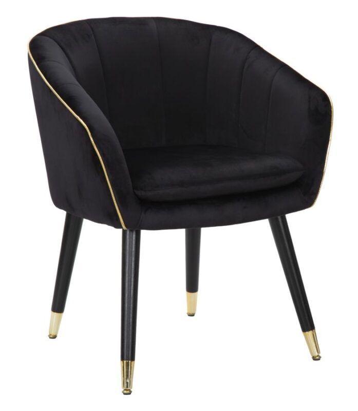 Крісло PARIS NERA/GOLD CM 62X58X78