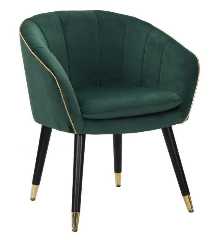 Крісло PARIS VERDE/GOLD CM 62X58X78
