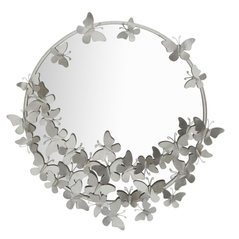 Дзеркало FARFALLE ROUND SILVER CM Ø 74X4X75