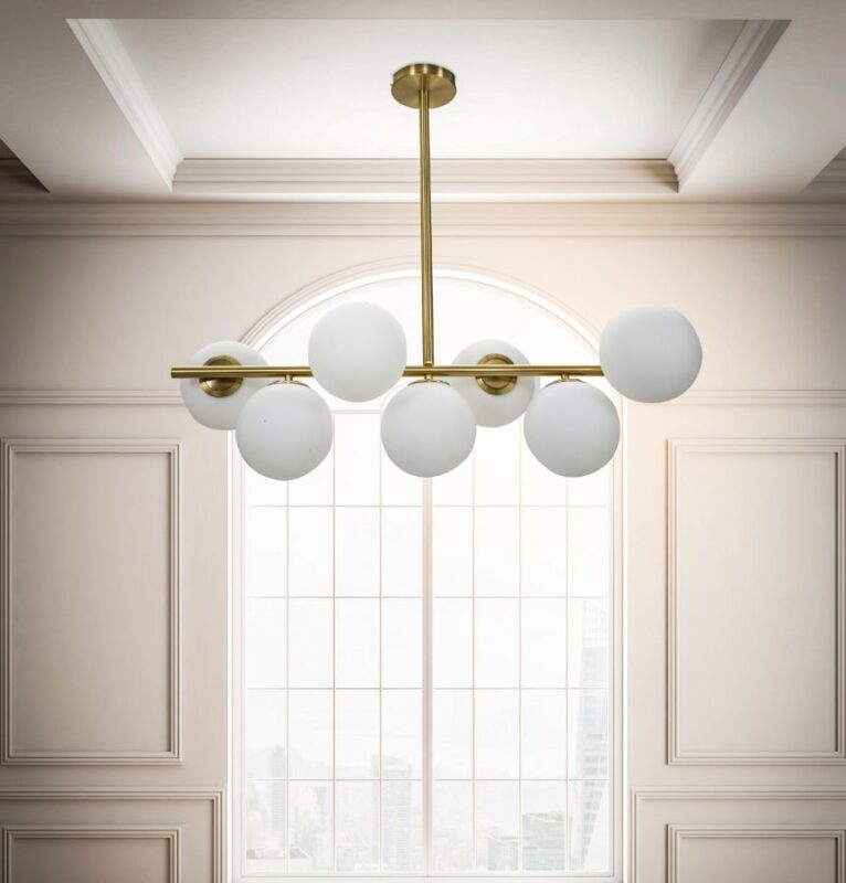 Світильник підвісний MAURO FERRETTI RIO GLAMY 7 LUCI CM 81X30X74