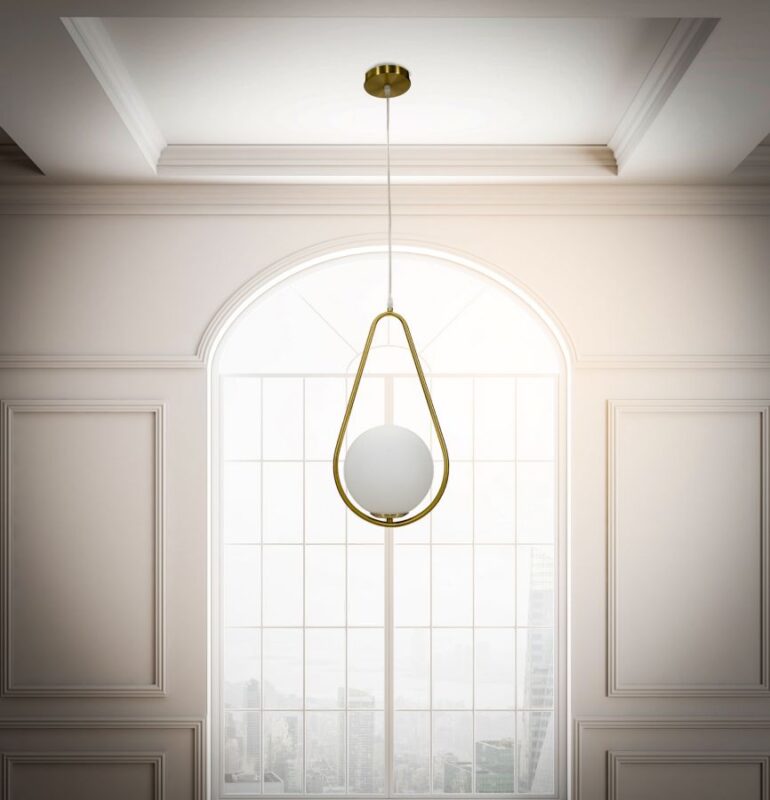 Світильник підвісний MAURO FERRETTI RIO GLAMY DROP CM 24X20X47