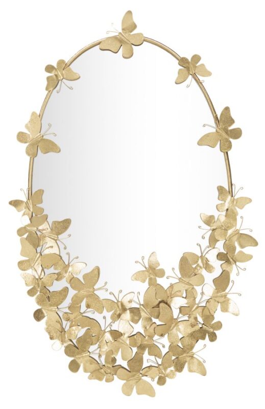 Дзеркало GLAM OVAL BUTTERFLY CM 59X3X89,5 (MISURA ДЗЕРКАЛО CM 46X78)