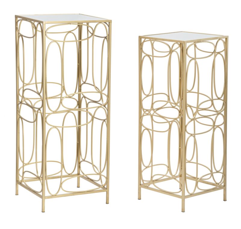 Столики комплект BUBBLES COPPIA CM 35X35X90-30X30X80