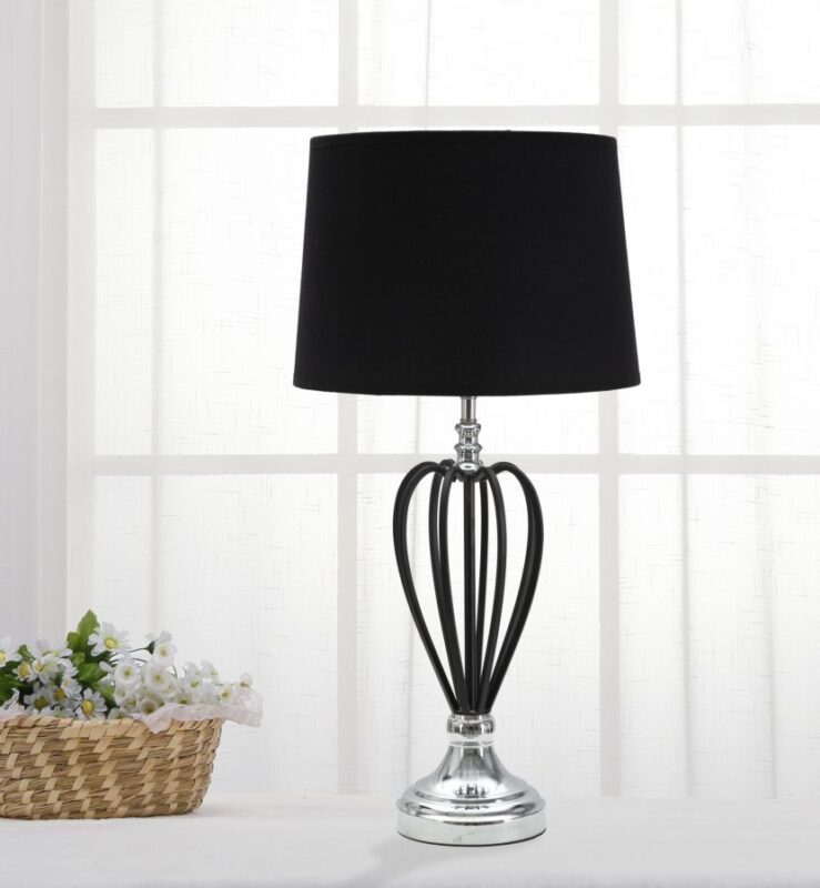 Світильник настільний MAURO FERRETTI DARKY SILVER CM Ø 28X56 MIN 2
