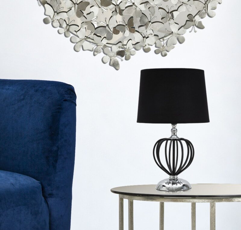Світильник настільний MAURO FERRETTI DARKY SILVER CM Ø28X44,5 MIN 2