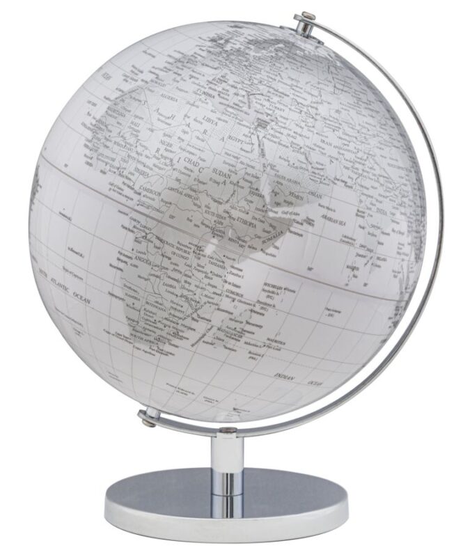 Глобус WHITE CM Ø 25X34