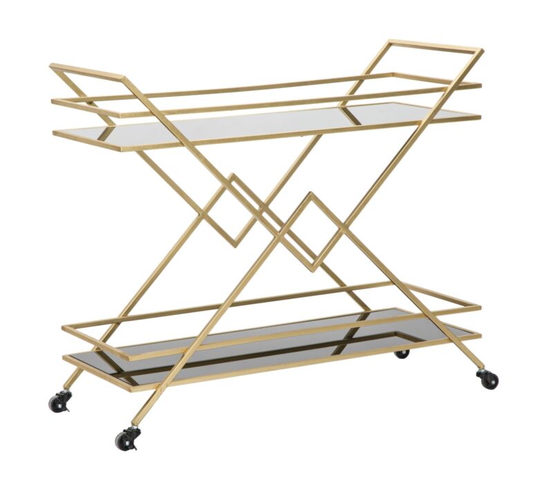 Стіл сервіровочний на колесах GLAM PIRAMID CM 90X40X80