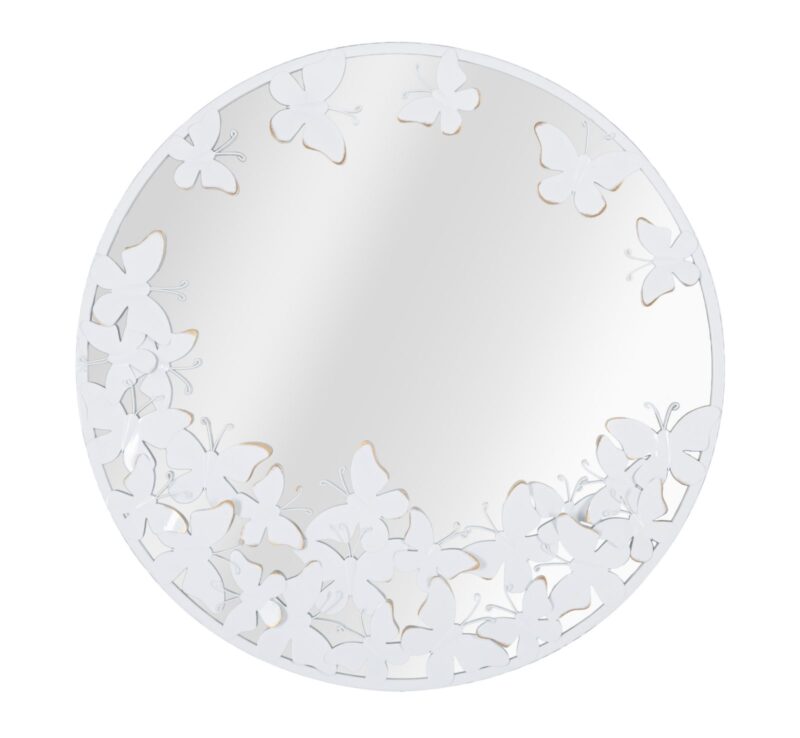 Дзеркало ROTONDO WHITE BUTTERFLY CM 62,5X2,3 (MISURA INTERNA CM Ø 60)