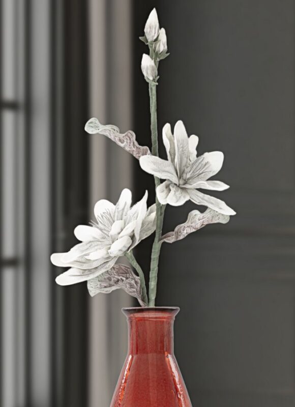 Штучна квітка MAURO FERRETTI MAGNOLIA X2 GRIGIA CM Ø 25X98 MIN 12