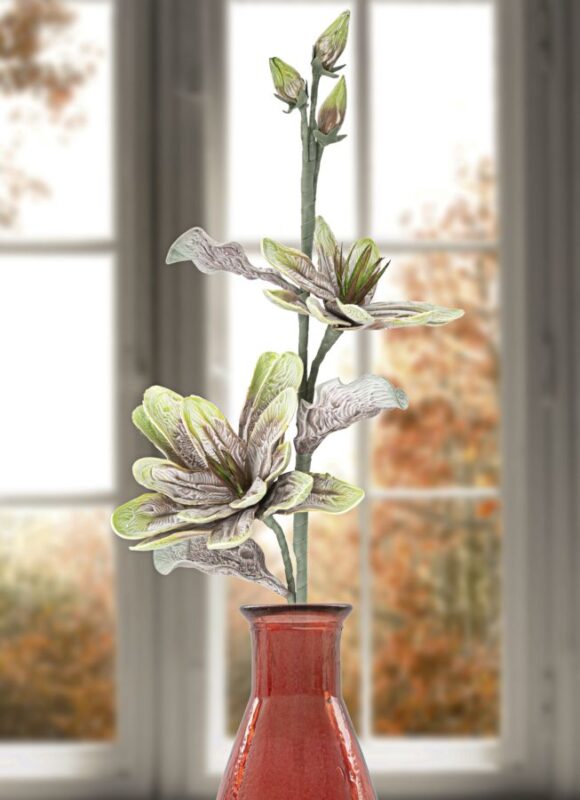 Штучна квітка MAURO FERRETTI MAGNOLIA X2 VERDE CM Ø 25X98 MIN 12