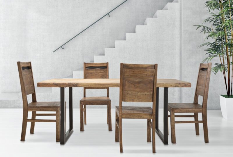 Стілець Mauro Ferretti Yellowstone set 2 pz cm 45X45X100 (Legno di acacia nilotica)