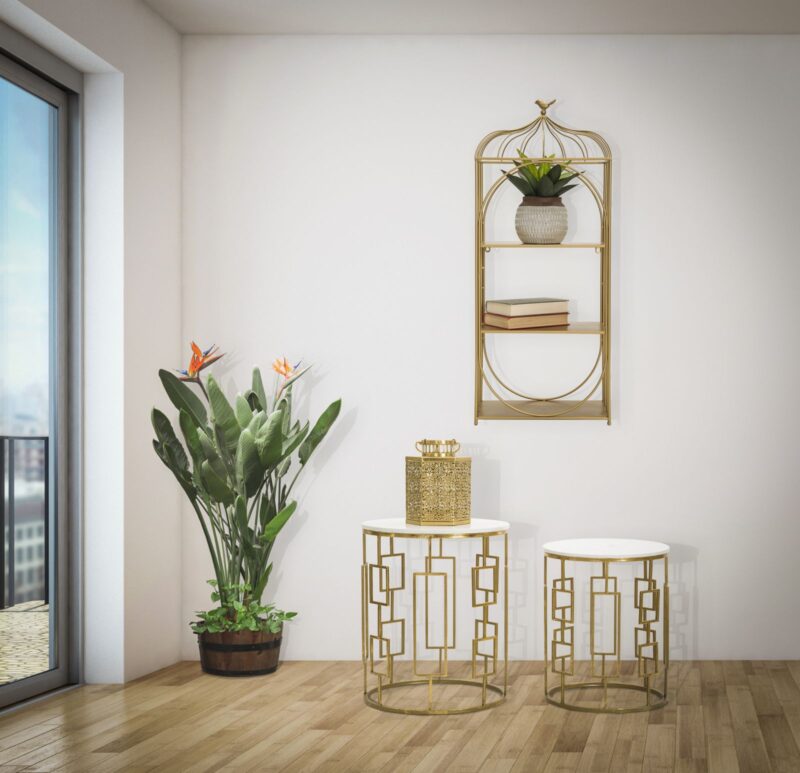 Кавовий столик комплект MAURO FERRETTI CUBE COPPIA CM Ø 46X55-39X48