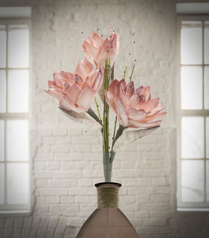 Штучна квітка MAURO FERRETTI MAGNOLIA X3 ARANCIO CM Ø 30X90 MIN 10