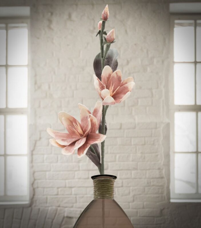 Штучна квітка MAURO FERRETTI MAGNOLIA X2 ARANCIONE CM Ø 25X98 MIN 12