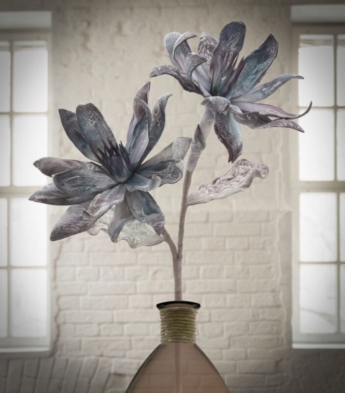 Штучна квітка MAURO FERRETTI GLSANG FLOWER X2 BLU CM Ø 28X88 MIN 12