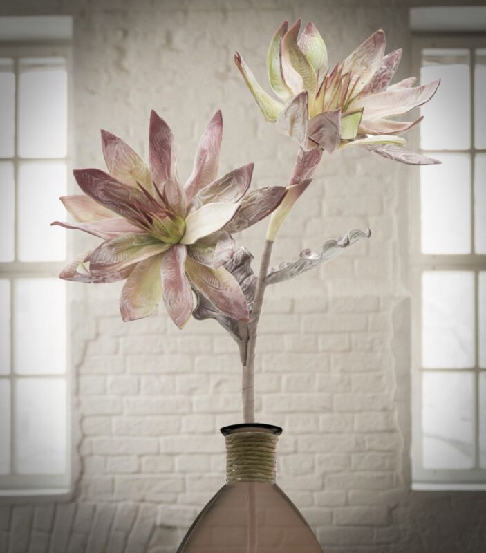 Штучна квітка MAURO FERRETTI GLSANG FLOWER X2 VERDE CM Ø 28X88 MIN 12