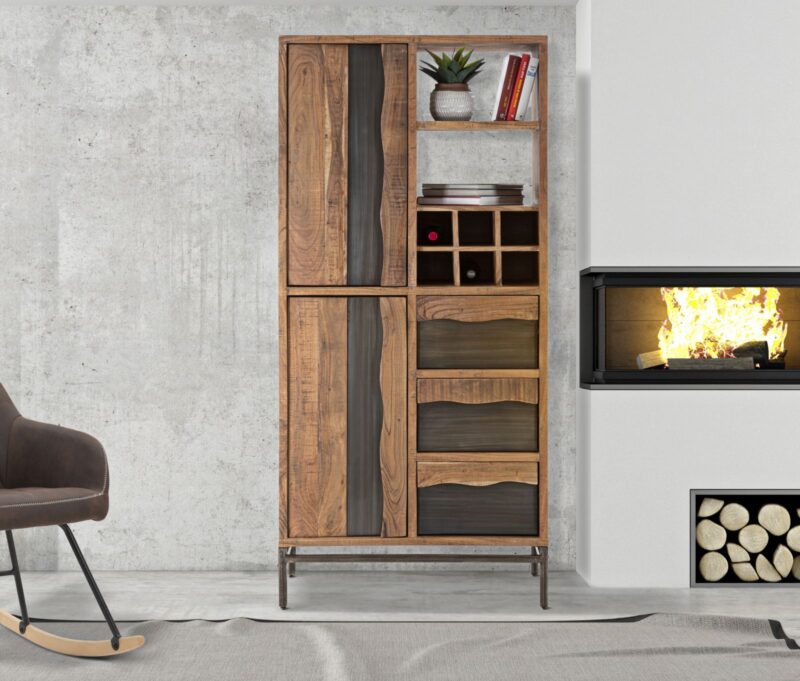Шафа Mauro Ferretti Yellowstone cm 88X40X195 (Legno di acacia nilotica)