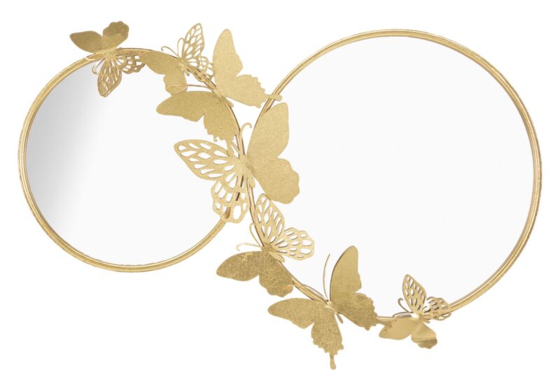 Дзеркало бра DOUBLE FARFALLE GOLD CM 81X3X52,5