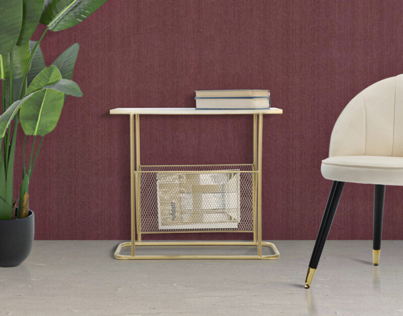 Кавовий столик з кошиком MAURO FERRETTI P/GIORNALI CM 61X26X54