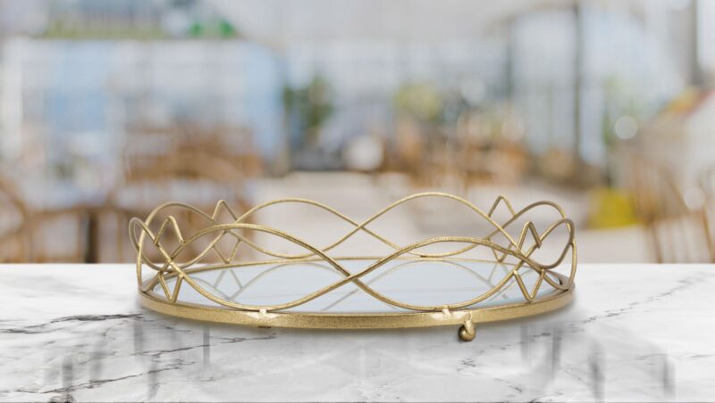 Таця Mauro Ferretti Glamy Circle cm Ø 27,5x7