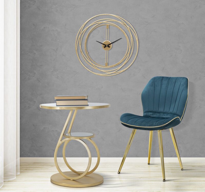 Стілець MAURO FERRETTI PARIS SPACE OTTANIO/GOLD SET 2 PZ CM 46X58X77