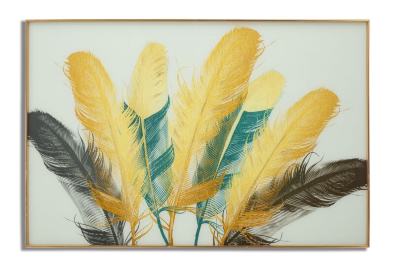 Панно декоративне VETRO C/РАМА FEATHERS CM 120X3,5X80