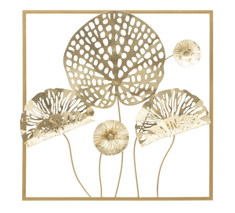 Панно декоративне IN FERRO GOLD FLOWERS CM 50X5X50