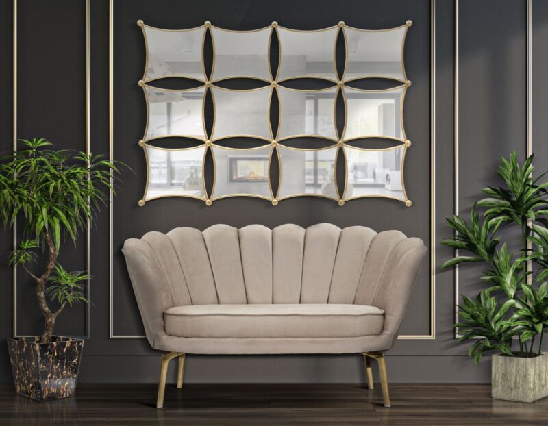Диван MAURO FERRETTI Vienna Plus Crema cm 136x76x78