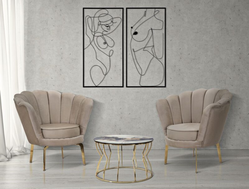 Крісло MAURO FERRETTI VIENNA Plus Crema cm83x76x78