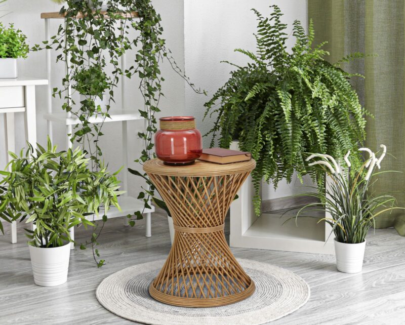 Столик Mauro Ferretti rattan cm Ø 48x56