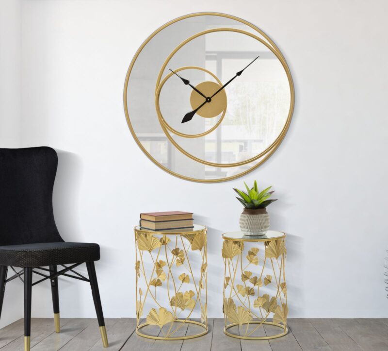 Кавові столики комплект Mauro Ferretti leavy coppia cm Ø 38x55-33x50