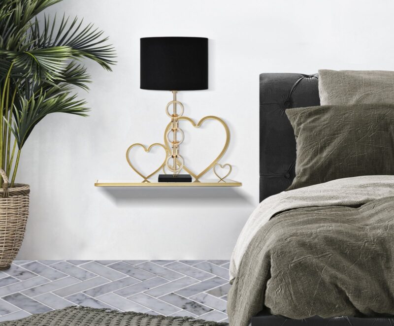 Нічний столик полиця Mauro Ferretti hearts coppia cm 41,5x18x21