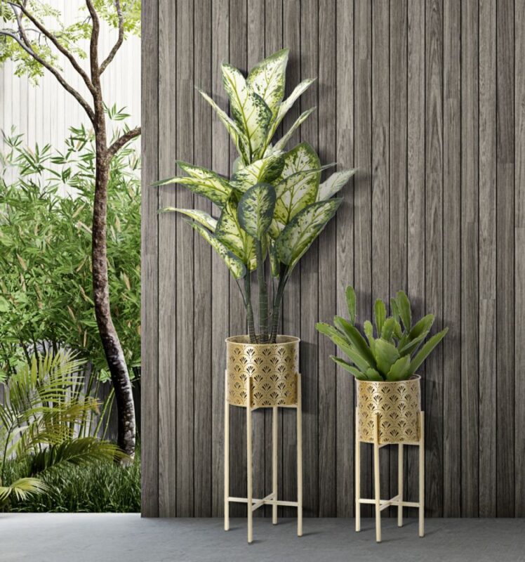 Ваза Mauro Ferretti golvy stand coppia-b- cm Ø 22x53-20x43