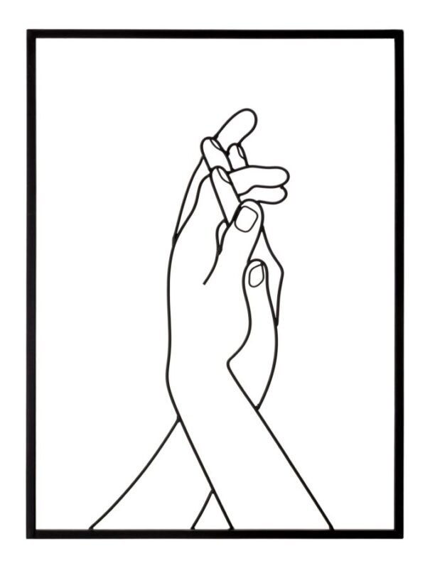 Панно декоративне IN FERRO SIMPLY HANDS CM 40X1X55