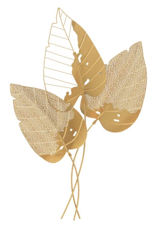 Панно декоративне IN FERRO AUTUMN LEAF GOLD CM 53X4X84,5