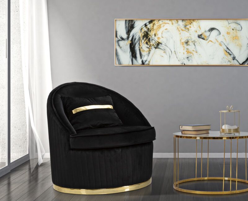 Крісло Mauro Ferretti space plus nera cm Ø 75x80