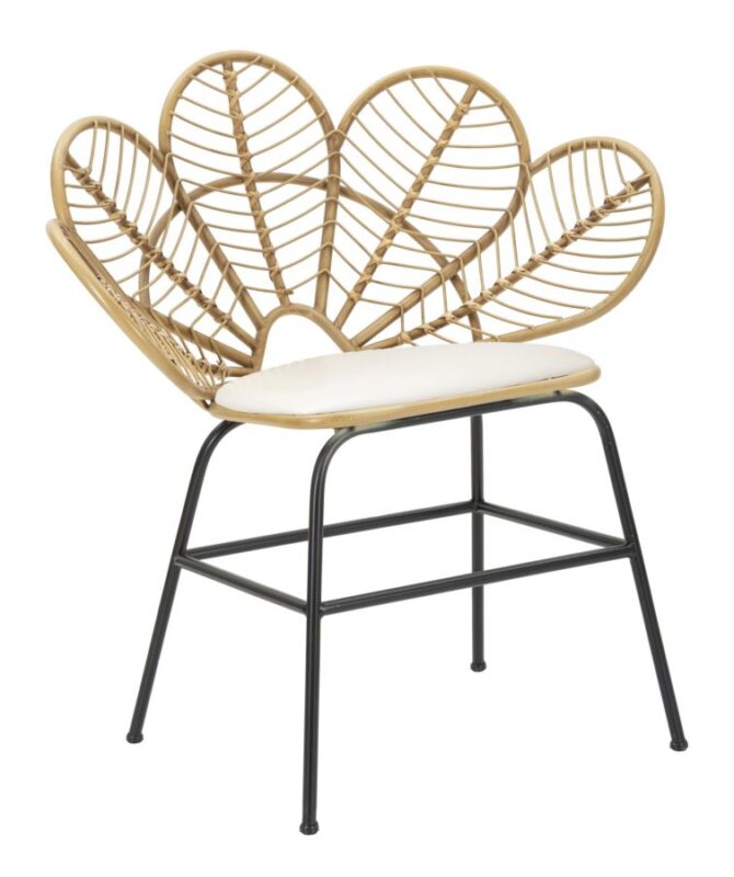 Стілець Mauro Ferretti Panama Flower c/подушка cm 79x49x84