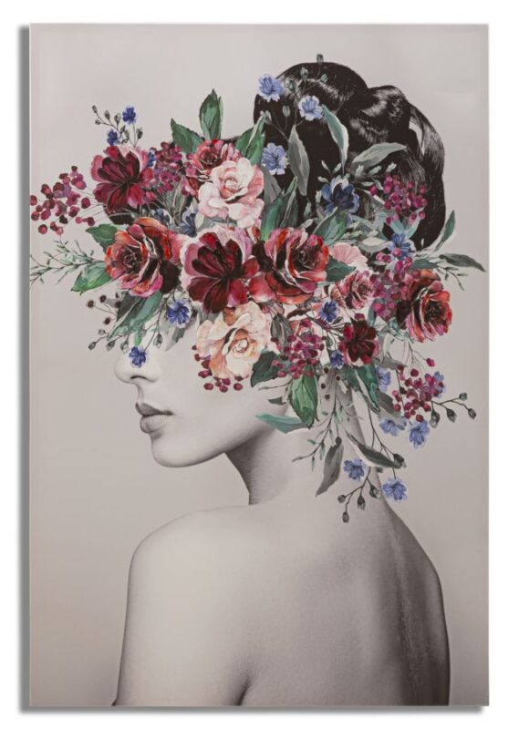 Картина на полотні LADY FLOWER -B- CM 80X2,8X120
