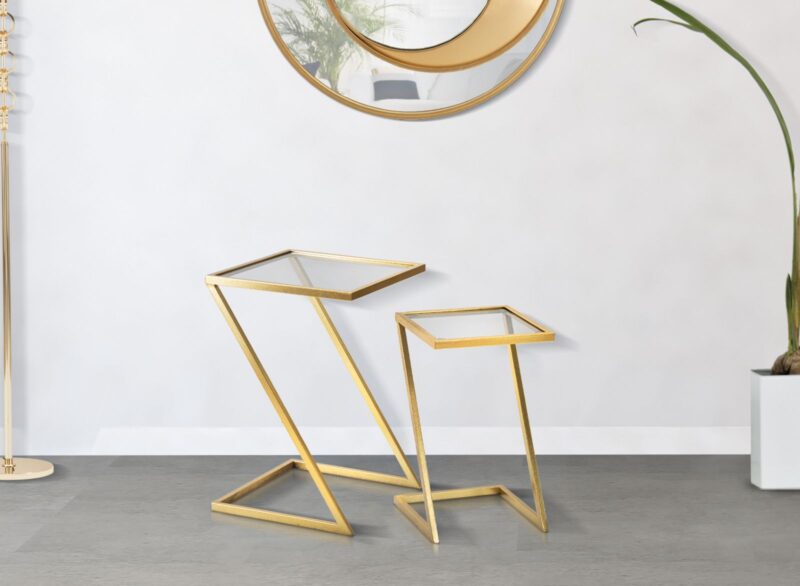 Кавовий столик MAURO FERRETTI Z COPPIA CM 40X40X60-30X30X50